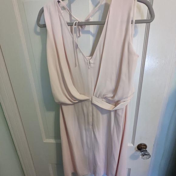 White House Black Market Blush Faux Wrap Dress Size 6 - Picture 3 of 4